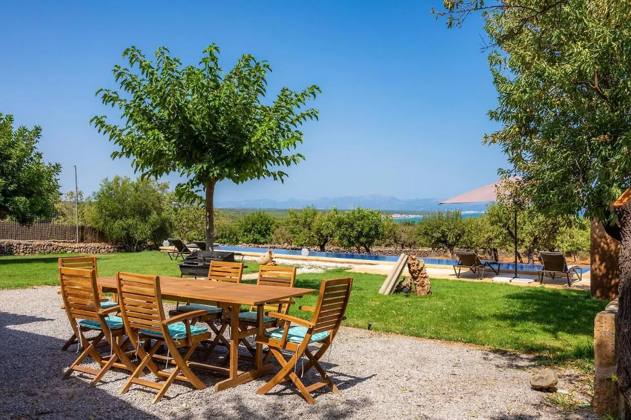 Villa Finca Ca'N Jaumi, Un Paraiso Con Vista Al Mar Y A La Montana Artá Spanje